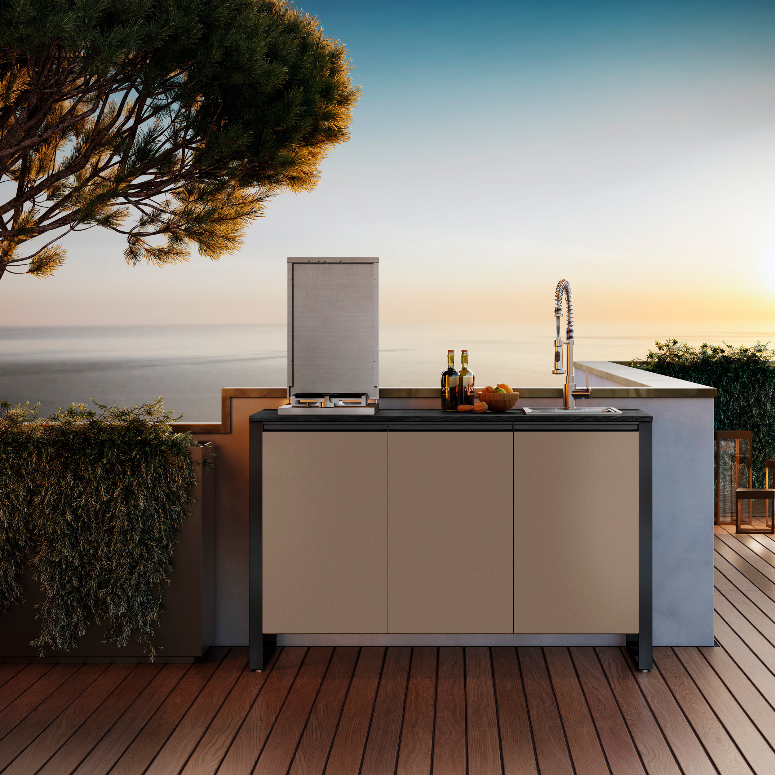 ΚΟΥΖΙΝΑ ΕΞΩΤΕΡΙΚΗΣ ΧΡΗΣΗΣ STEEL GEA SELLA14580-QL-NA-CR | ΝΕΡΟΧΥΤΗΣ 40εκ. | ΕΣΤΙΑ ΑΕΡΙΟΥ 2